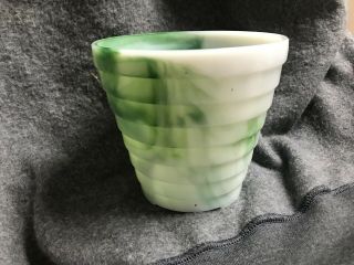 Vintage Akro Agate Bowl Pot Vase