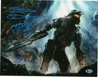 Steve Downes Halo Master Chief Autograph 11x14 Photo Signed Bas