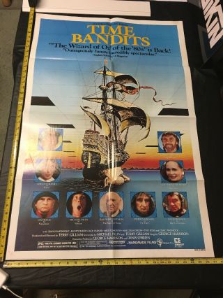 Vintage 1982 Time Bandits 1 - Sh Theater Movie Poster S Connery J Cleese