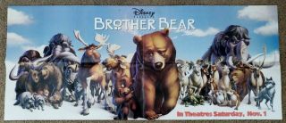 Brother Bear 2003 Disney Phil Collins Tina Turner Advance Promo Poster Fn