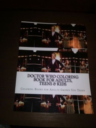 Doctor Who Coloring Book For Adults Teens & Kids 2015 Rare Htf