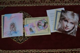 Taylor Swift Autographed Photo & Cd " Lover " / " Obtained @ York Concert.