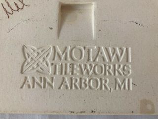 MOTAWI TILEWORKS Swan Mission Arts Crafts Style Tile 4x8 Ann Arbor Michigan USA 8