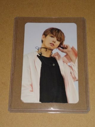 Official Bts Wings Tour Dvd Jungkook Photocard W/ Top Loader - Usa Seller Rpc96