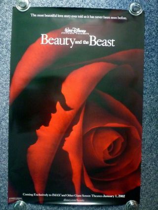 Beauty And The Beast 2002 Disney Advance Imax One Sheet Movie Poster