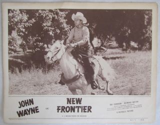 Vintage 1953 Frontier Lobby Card John Wayne,  Ray Corrigan Rare