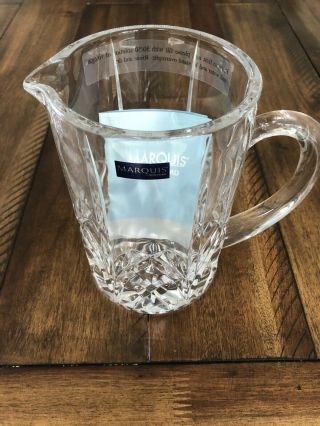 2 Pitchers: Marquis By Waterford Brookside 7 Inch Pitcher With Handle -