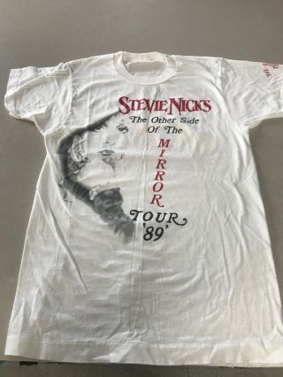 Vtg Authentic Stevie Nicks 1989 Other Side Of The Mirror Concert T - Shirt Sz Med