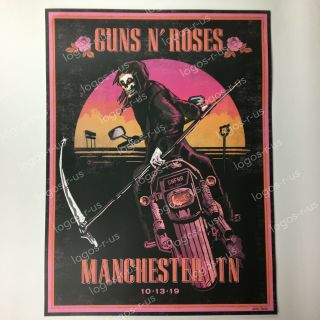 Guns N Roses Exit 111 Manchester,  Tn 200 Of 300 Poster/lithograph 10/13/2019