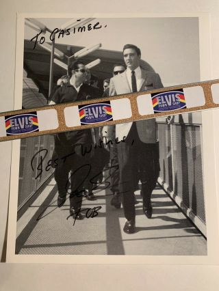 Elvis Photo With Joe Esposito Autograph / Memphis / Graceland
