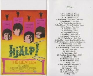 Beatles HELP Deluxe Edition Demo CD Promo John Lennon Paul McCartney Ringo Starr 7