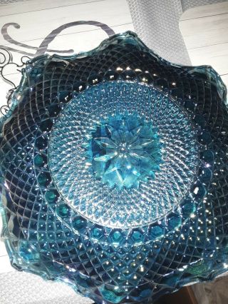 indiana carnival glass blue 2