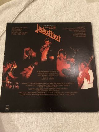 Judas Priest Hell Bent For Leather Album Signed KK Downing Glenn Tipton RARE 2