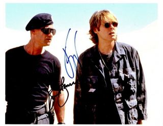 Kurt Russell & James Spader Signed Photo - Stargate