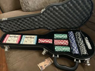 Hard Rock Guitar Case Poker Set