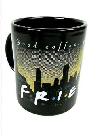 Friends Tv Show Coffee Mug 1995 Warner Bros Ny Skyline Good Coffee Good Friends