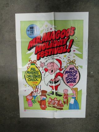 Vintage Movie Poster 1 Sheet Mr.  Magoo 