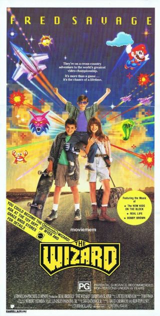 The Wizard Daybill Movie Poster Fred Savage Nintendo Video Game
