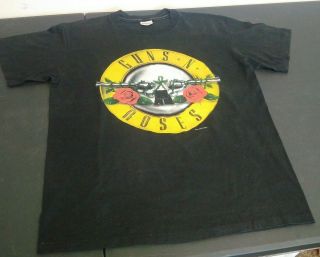 Vintage 1987 Guns N Roses Gnr Was Here Concert Tour Shirt L Stedman Axl