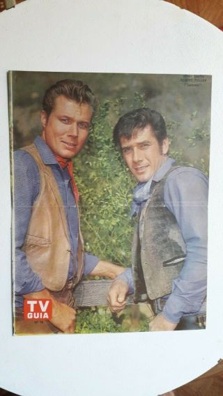Laramie - Robert Fuller & John Smith - Poster Tv Guide 1960 