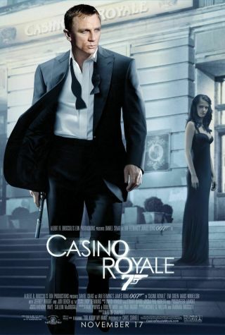 Casino Royale James Bond 27x40 Reg Movie Poster Daniel Craig Eva Green