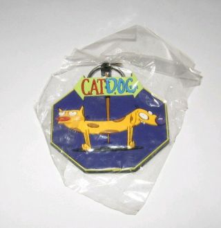 Vintage 1998 Catdog Promo Keychain - Cartoon Nickelodeon Tv Series Show Toy