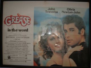 Grease 1978 Film Poster Uk Quad