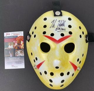Kane Hodder Signed Jason Voorhees Mask Friday The 13th W/ Jsa Authentication