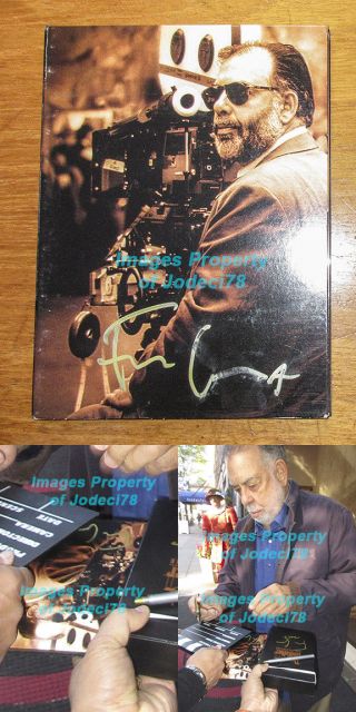 Bonus Francis Ford Coppola Signed Godfather Dvd Cover Exact Proof