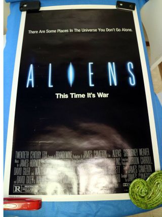 Aliens 1986 James Cameron Movie Poster One Sheet Rolled.