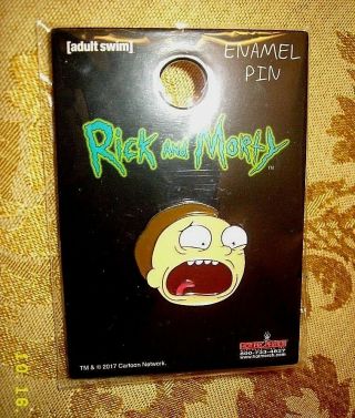 Adult Swim Rick And Morty Enamel Pin In Package 2017