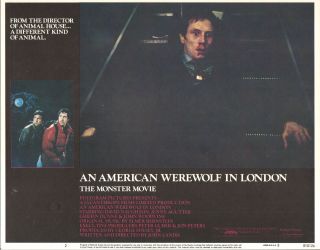 An American Werewolf In London Orig Lobby Card John Landis 11x14 Movie Poster