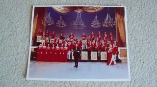 1972 Lawrence Welk Show Orchestra And Singers Photo Date Stamped On Back