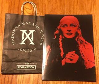 Madonna Madame X 2019 Tour Programme W/ Shopping Bag Brooklyn Bam