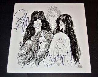 Aerosmith Signed Vinyl Lp Draw The Line 180 Gram Limited Steven Tyler Joe Perry