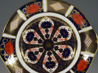 Royal Crown Derby Imari Double Handled Cake Plate,  Pattern 1128,  England c.  1981 2
