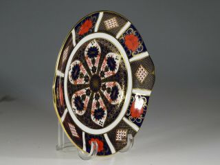 Royal Crown Derby Imari Double Handled Cake Plate,  Pattern 1128,  England c.  1981 3