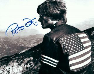 Peter Fonda Easy Rider Autographed Signed 8x10 Photo,