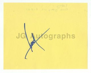 Larry Mullen - Drummer Of U2 - Authentic Autographed Album Page From The 1980s