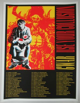 Gwar Use Your Collusion 2019 Tour Toilet Tweets Concert Poster Red Numbered Ltd