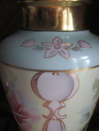 Antique Victorian Limoges Hand Painted Signed Large 12 1/2 