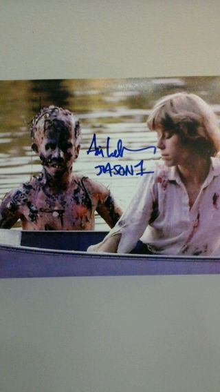 ARI LEHMAN JASON VORHEES FRIDAY THE 13TH AUTOGRAPHED SIGNED 8X10 PICTURE C.  O.  A. 2