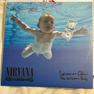 Elden Spencer Autographed Nirvana Nevermind Lp Record Kurt Cobain Music W/coa