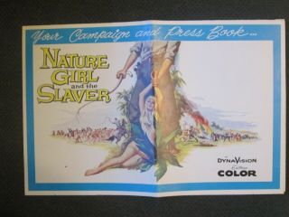Nature Girl And The Slaver - 1957 Movie Pressbook