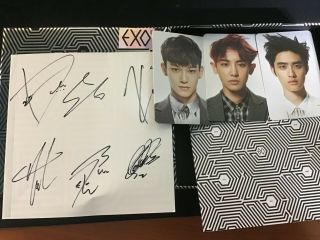 Exo - [overdose] - Autograph (signed) All Member Promo Album Kpop