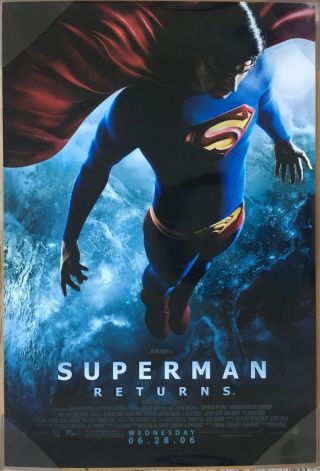 Superman Returns Movie Poster 2 Sided Final 27x40 Brandon Routh