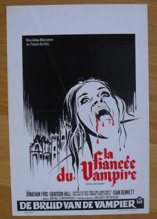 House Of Dark Shadows Horror Belgian Movie Poster 