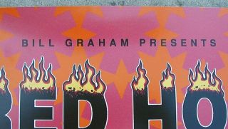 1991 RED HOT CHILI PEPPERS NIRVANA PEARL JAM Concert POSTER Bill Graham Wolfgang 2