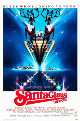 Santa Claus: The Movie (1985) Advance Movie Poster - Rolled