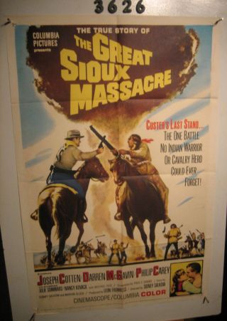 The Great Sioux Massacre 1sh Movie Poster 